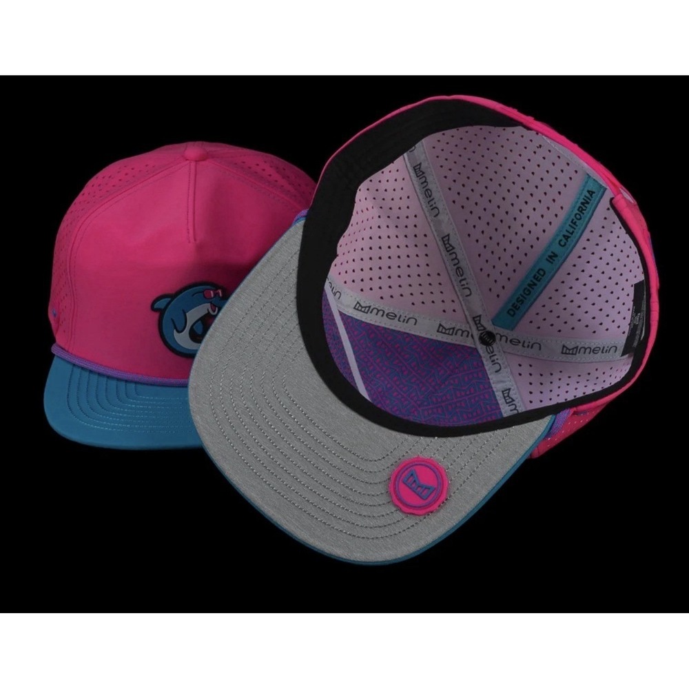 Melin Don't Give A Putt DGAP Coronado Flipper SnapBack Hat Pink Size Classic - Picture 11 of 13